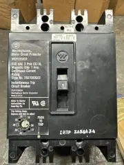 Westinghouse MCP0358CR 3 Pole 600V 7A Bolt On Motor Circuit Protector