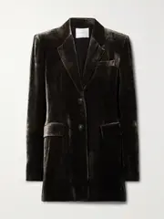[Veronica de Piante] Veronica de Piante - Stephanie Velvet Blazer - Dark gray - IT40 IT 40 Gray