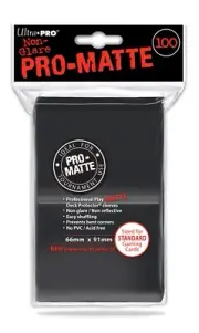 UPI84515 Ultra Pro Pro-Matte Standard Deck Protectors: Black (100)
