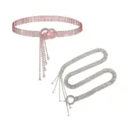 Rhinestones Belly Chain Tassels Waist Chain Belt for Female Wear Various