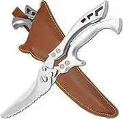 Upgrade Heavy Duty Stainless Steel Kitchen Scissors,Multipurpose Ultra Sharp Utility Scissors, Professional Poultry Shears for Bone, Chicken, Meat, Fish, Turkey,Vegetables,Barbecue Scissors.