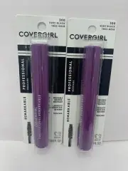 2 CoverGirl Professional Remarkable Washable Mascara #200 Very Black