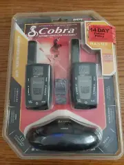 Cobra Long Range Two Way Radios Walkie Talkies Rechargable NIB Up To 20 Miles