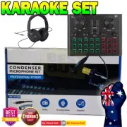 Audio Stereo Sound Card Live Broadcast For Phone Computer Karaoke Singing V8 PLU