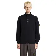 [STONE ISLAND] 5100040 Lambswool Sweater Black