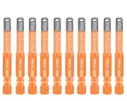 Orange 1/4" Dry Diamond Drill Bit Set, 10 PCS 6Mm Ceramic Drill Bit Diamond Core