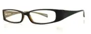 Calabria Vivid 738 Womens Cat Eye 54mm Designer Reading Glasses Black-Brown+1.00