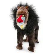 Living Nature 25cm Mandrill Stuffed Animal Plush Kids/Children Soft Toy Black