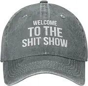 [Sefgaen] Welcome to The Shit Show Cap Men Dad Hat Graphic Caps