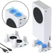 Cooling Stand Compatible with Xbox Series S, YUANHOT Dual Purpose Cooling Fan Co