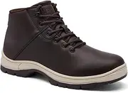 [CARENURSE] Mens Lightweight Hiking Boots Water Resistant Mid Ankle Work Casual Hiker Trekking Outdoor Boots Anti Slip Hiking Shoes