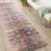 MINERVA ALLOVER COLOURFUL TRADITIONAL RUG RUNNER 80x300cm **FREE DELIVERY**