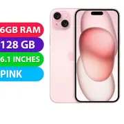 Apple iPhone 15 (128GB, Pink) - Excellent - Refurbished