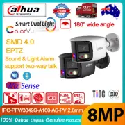 Dahua 4K 8MP Panoramic ColorVu WizSense IP Camera 2Way Audio IPC-PFW3849S-A180-A