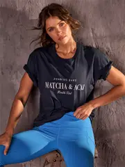Running Bare Cotton Hollywood Tee. Women's Relax Fit T-shirts