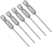 uxcell 5 Pcs 1.6mm PH00 Magnetic Phillips Screwdriver Bits, 1/4 Inch Hex Shank 2.56-inch Length S2 Power Tool