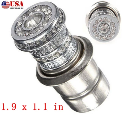Car Crystal Bling Rhinestone Decor Cigarette Lighter Ignition Plug Connector 12V (for: Nissan)