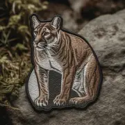 Mountain Lion iron-on PATCH embroidered WILD ANIMAL SOUVENIR APPLIQUE Cougar