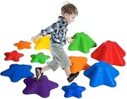 Balance Stones for Children, 11 Non-Slip Balance Beams, River Stones Balancing, Balance Beam, Balance Blocks, Indoor Outdoor Play Equipment for Children, Promote Balance Coordination Strength