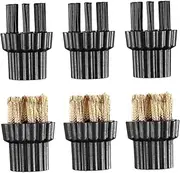 COOPHYA Replacement Brush Heads for Steam Mop 6pcs Set Crevice Cleaning Brush Pressure Washer Steam Cleaning