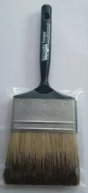 Corona Europa Brush Badger Style 3" Extra Fine Tip China Bristle Stainless Steel