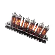 IN-14 6- digits Nixie clock. Carbon fiber case. With installed tubes.BO