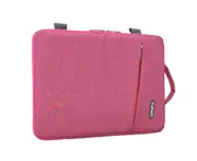 12-inch Waterproof Computer Bag Wear-resistant Shock-resistant Portable Female Notebook Take-out Bag-2#-Pink