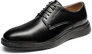 [Bruno Marc] Men's Oxfords Comfortable Shoes, Men's Lace-ups for Business and Wedding Shoes, Walking Lace-Up Shoes, Black, 8 UK