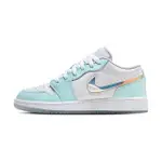 AIR JORDAN 1 LOW SE GS 大童 白 蘋果綠 流沙 休閒 HJ3481-491 女鞋