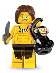 JUNGLE BOY - LEGO Minifigures Series 7 2012 8831-10 **NEW** **SEALED BAG**