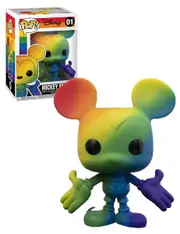 Funko POP! Disney #01 Mickey Mouse - Mickey Rainbow Pride - New, Mint Condition