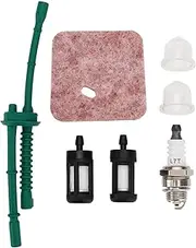 [OTOTEC] 1 Set Lawn Mower Air Fuel Filter Spark Plug Kit Compatible with Stihl FS38 FS45 FS46 FS5 KM55 KM55C HL45 MM55 String Trimmer Weed Eater