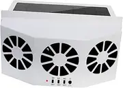 Beatifufu Car Solar Exhaust Fan Energy Efficient Duct Air Vent for Window Pet Odor Hot Air Blower Easy Installation for Cars Cooling