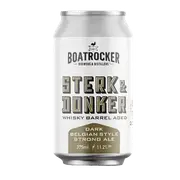 Boatrocker Stern and Donker Barrel Aged Dark Belgian Style Strong Ale 375ml Can