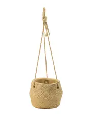 A&B Home Woven Outdoor Hanging Basket Planter NoSize Natural