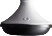Delight Ceramic Tagine, 4 Qt, Slate with White