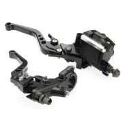 Pair 7/8 Motorcycle Brake Master Cylinder Clutch Reservoir Levers Universal