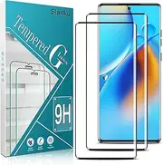 Slanku [2 Pack] For Moto Edge 50 Fusion Screen Protector Tempered Glass, 3D Curved, 9H Hardness, Full Adhesive, Anti Scratch
