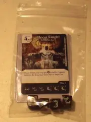 Marvel Dice Masters Civil War * MOON KNIGHT * RARE Uncommon Set CUR + 4 dice