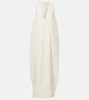 [Tove] Tove Eladia cotton and linen-blend maxi dress AU 8 beige