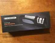 Pull-Through LE CREUSET Knife Sharpener for Professional Kitchen Knives NWT