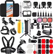 HONGDAK Action Camera Accessories Kit for Gopro Hero 12 11 10 9 Black