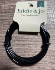 Hilde & Jo Black Beading Craft Wire 14-Gauge 3 Yds
