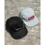 [TS]SUPREME COATED DENIM CAMP CAP 牛仔布 BOX LOGO 分割帽