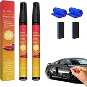 All Cars Magic Pen For Car Scratches, Auto Paint Scratch Remover, Weatherproof Touch Up Paint Pen For Cars, Trucks (2PCS)