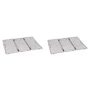 2PK Wiltshire Foldable Compact Wired Kitchen Cooling Rack Baking Tray 45x32cm