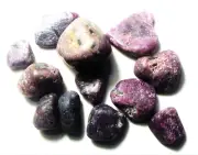 100cts river worn Ruby Sapphire specimen rough India # 1
