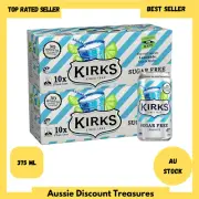 KIRKS Lemonade Flavour Sugar Free Soft Drink Multipack Cans 20 x 375 mL Au