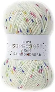 [Sirdar] Supersoft Aran Rainbow Drops, Smarty (857), 100g