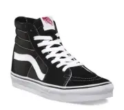 VANS SK8 Hi Casual Shoes High Top Canvas Skateboard Sneakers Old Skool - Black/W